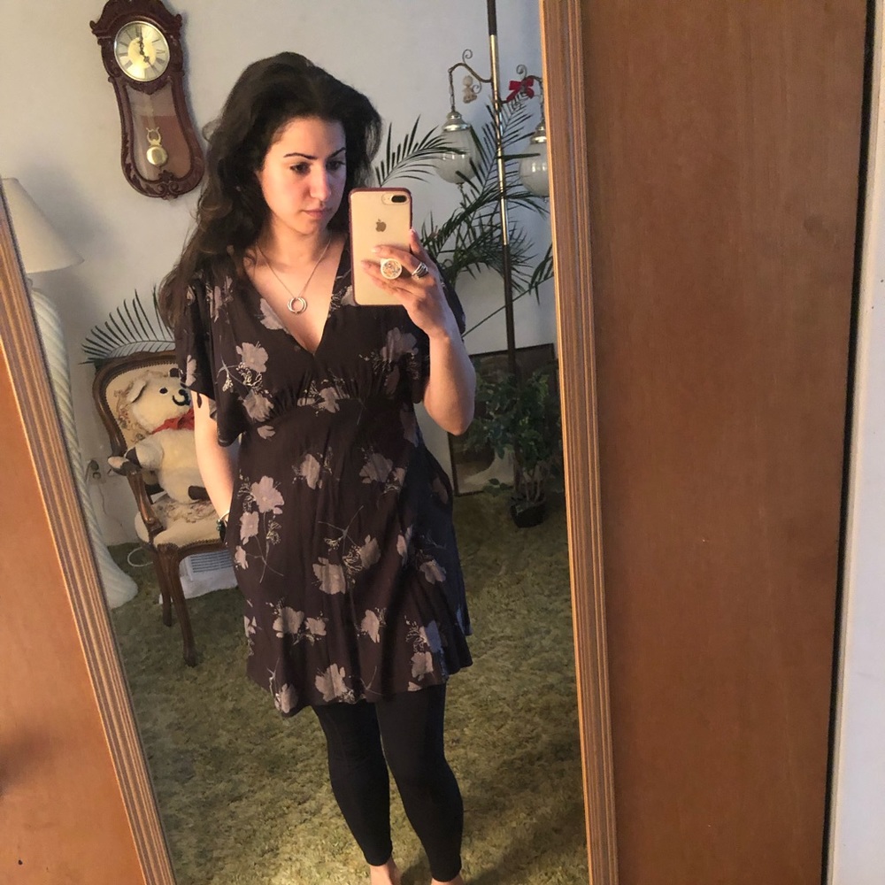 Free people flower dress with pockets